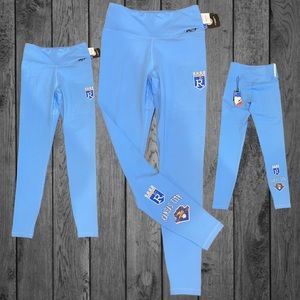 MLB Kansas City Royals blue leggings. NWT